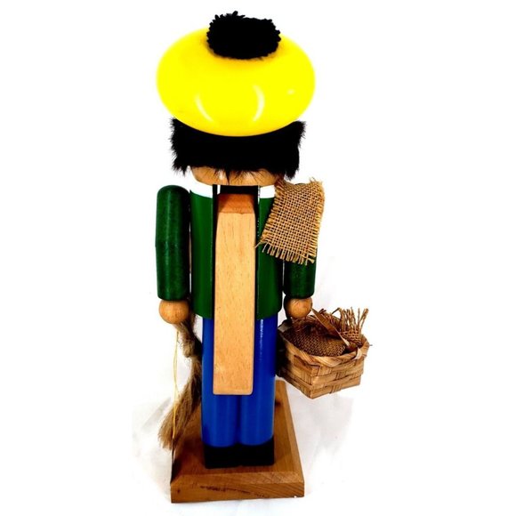 Nutcracker Steinbach LINEN WEAVER Signed Christian Spinning Wheel Turns 1994 Box - Picture 6 of 13